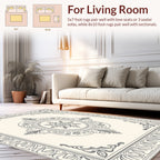 Elegant Floral Symmetry Design Rug