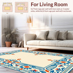 Classic Floral Border Design Rug