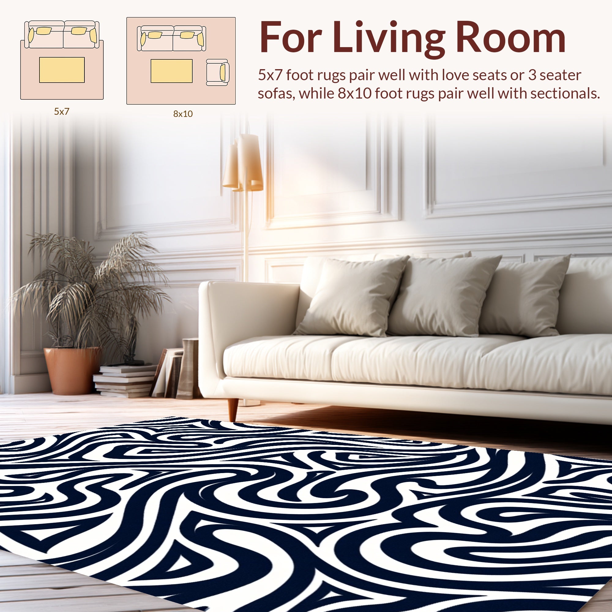 Bold Abstract Line Art Rug