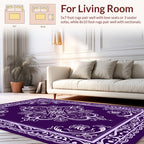 Ornate Paisley Blossom Pattern Rug