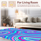 Vibrant Swirl Boho Pattern Rug