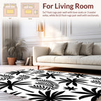 Tropical Palm Leaves Bold Pattern Rug