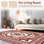 Ornate Scrollwork Floral Motif Rug