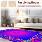 Vibrant Swirl Border Design Rug