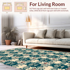Tribal Face Inspired Repeating Pattern Rug