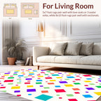 Retro Diamond Geometric Pattern Rug