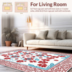Floral Design With Intricate Borders Rug