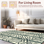 Abstract Organic Flowing Pattern Rug