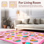 Sweet Cupcake Pattern Design Rug