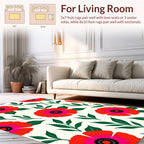 Retro Floral Pattern Design Rug