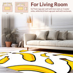 Pop Art Yellow Banana Pattern Rug