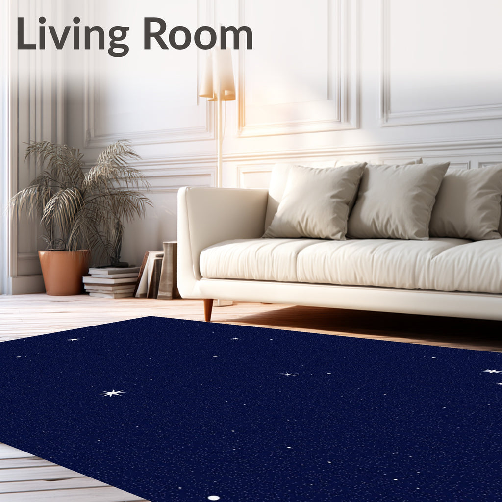 Night Sky Star Pattern Rug