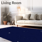 Night Sky Star Pattern Rug