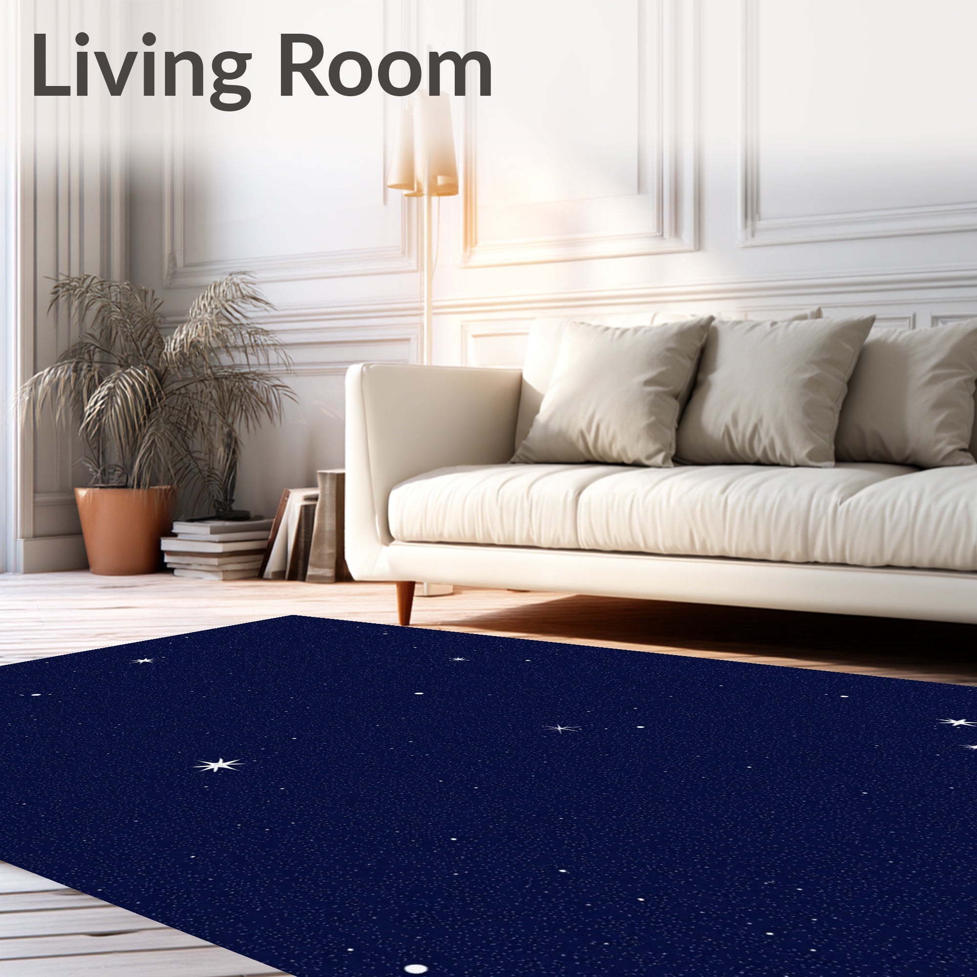 Night Sky Star Pattern Rug