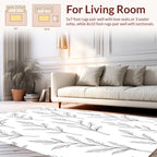 Elegant Leaf Branch Line Art Rug