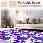 Abstract Floral Vine Pattern Rug