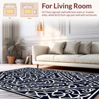 Intricate Floral Geometric Pattern Rug