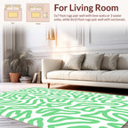 Abstract Organic Swirl Pattern Rug
