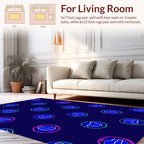 Abstract Geometric Circles Pattern Rug
