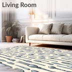 Silver Culinary Utensil Repeat Rug