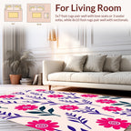 Bold Floral Branches Pattern Design Rug