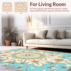 Floral Mandala medallion pattern Rug