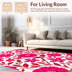 Vibrant Bold Floral Pattern Rug