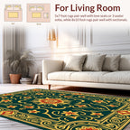Intricate Floral Medallion Patterned Rug