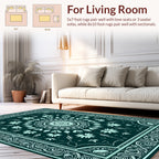 Ornate Floral Mandala Pattern Rug
