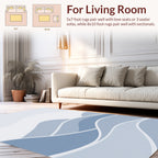 Curving Waves Pattern Design Rug