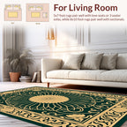 Elegant Floral Mandala Pattern Rug
