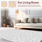 Artistic Organic Cell Pattern Rug