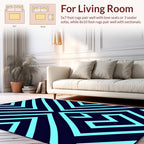 Bold Geometric Tribal Pattern Rug