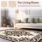 Classic Medallion Floral Border Design Rug