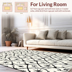 Abstract BlackWhite Linear Pattern Design Rug