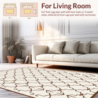 Geometric Patterned Lattice Design Rug