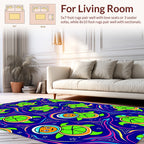 Cute Astronaut Turtles In Space Rug