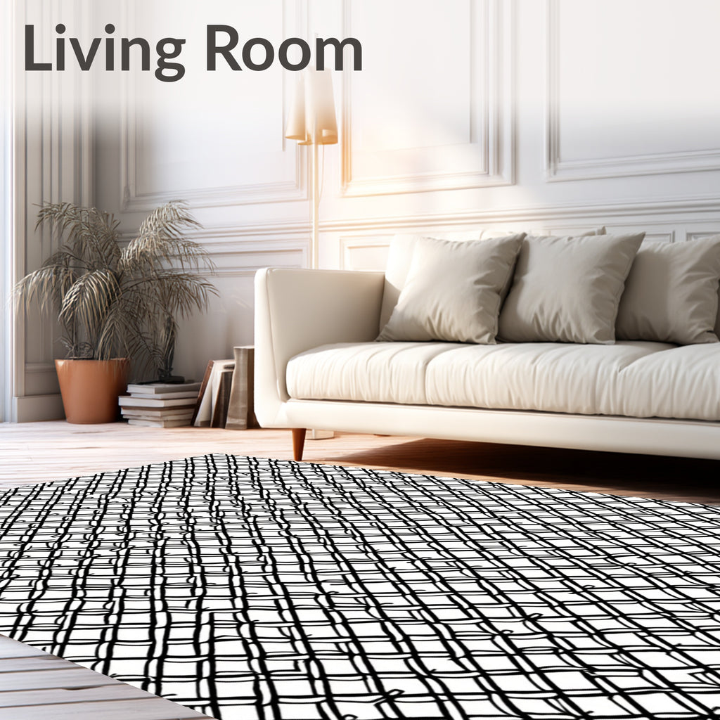 Interlocking Diamond Pattern Rug