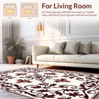Elegant Floral Swirls And Accents Rug