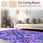 Whimsical Floral Mandala Inspired Design Rug