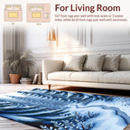 Winter Forest Snowy Path Rug