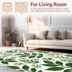 Chic Botanical Floral Pattern Rug