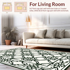 Classic Intricate Filigree Border Rug