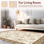 Ornate Floral Damask Pattern Rug