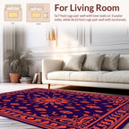 Ornate Floral Sunburst Pattern Rug