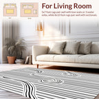 Striped Wave Pattern Design Rug