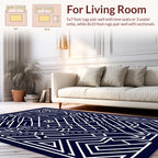 Bold Geometric Abstract Pattern Design Rug