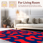 Abstract Blob Pattern Design Rug