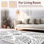 Ornate Floral And Geometric Pattern Rug