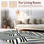 Bold Intersecting Lines Abstract Rug